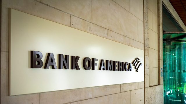 Bank of America Schriftzug
