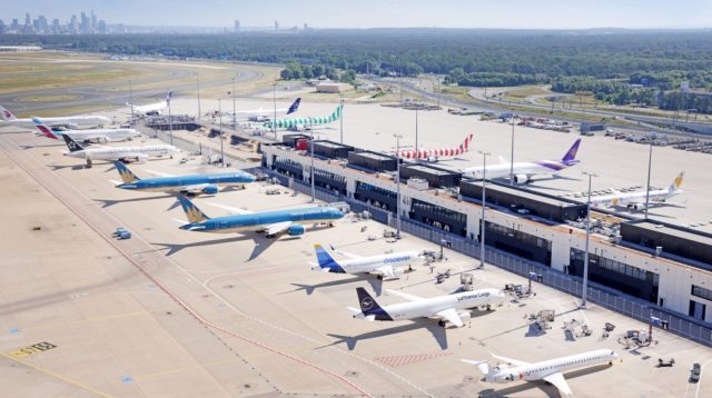 Flugsteig G des Frankfurter Flughafens