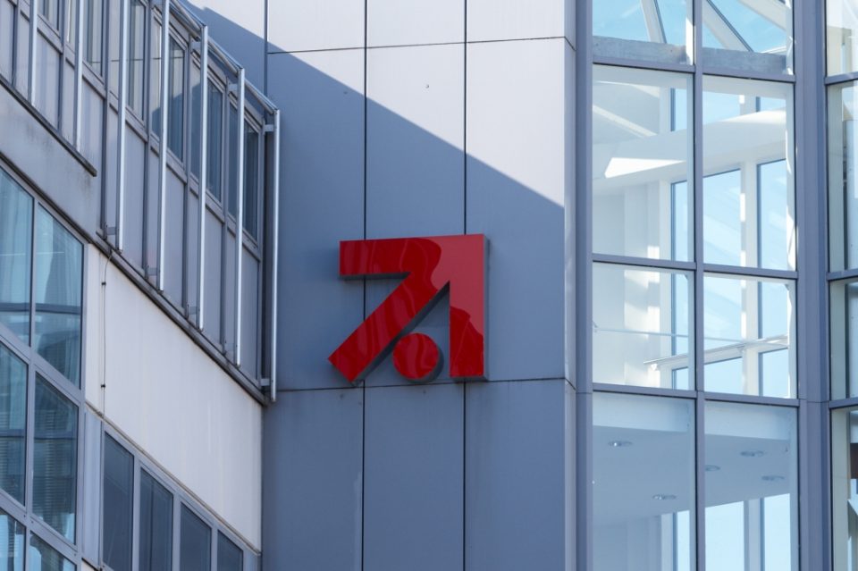 ProSiebenSat.1-Gebäude mit Logo
