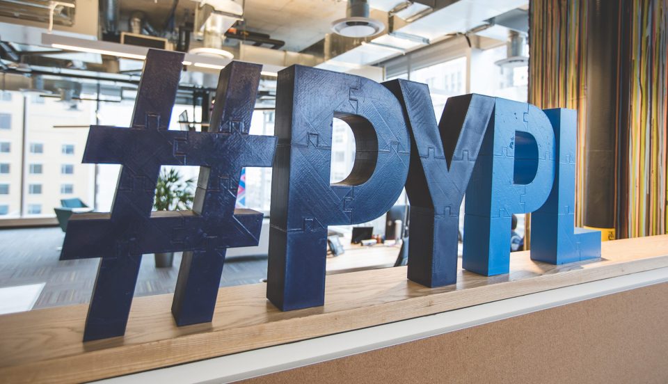 Paypal-Hashtag in New York City.