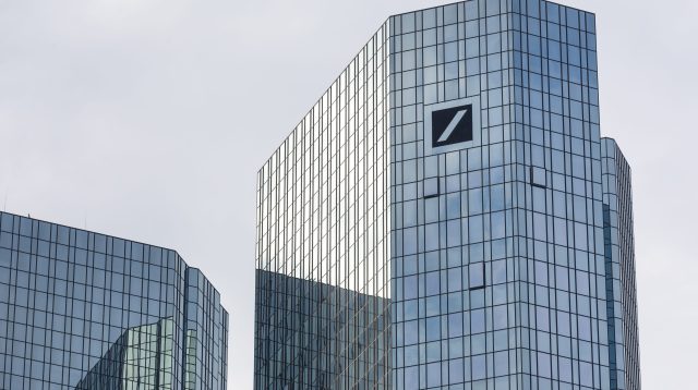 Die Deutsche Bank in Frankfurt am Main, Deutschland