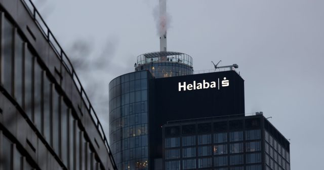 Der Bankenturm der Helaba in Frankfurt am Main, Deutschland