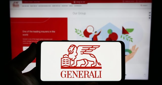 Generali Logo auf einem Smartphone