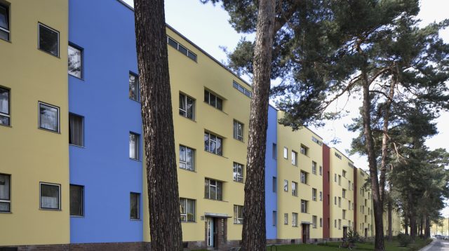 Das Deutsche Wohnen Quartier in der Waldsiedlung in Berlin,.
