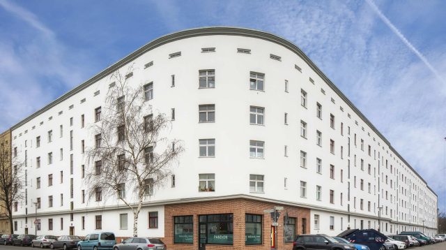 Das Deutsche Wohnen Quartier am Velodrom in Berlin, Deutschland