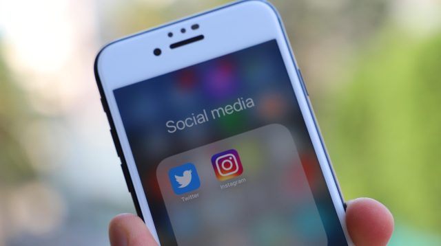 Social Media-Apps auf einem Smartphone