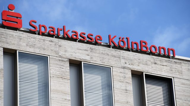 Das Logo der Sparkasse KölnBonn in Bonn, Deutschland