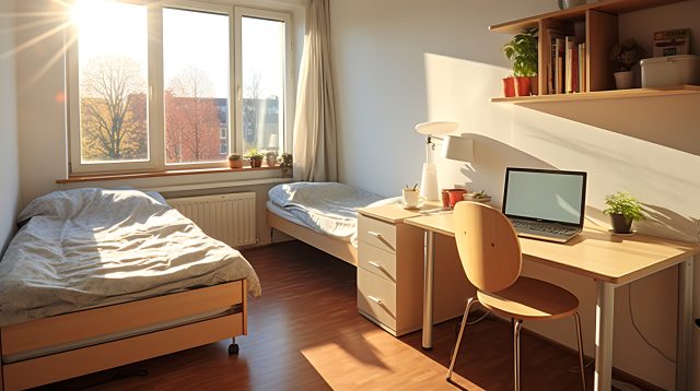 Zuhause im Büro.