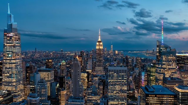 Die Skyline von New York City