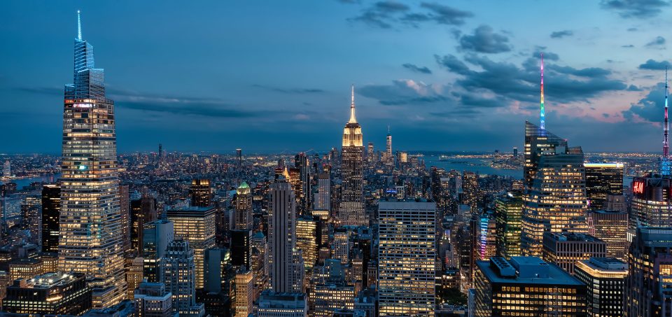 Die Skyline von New York City