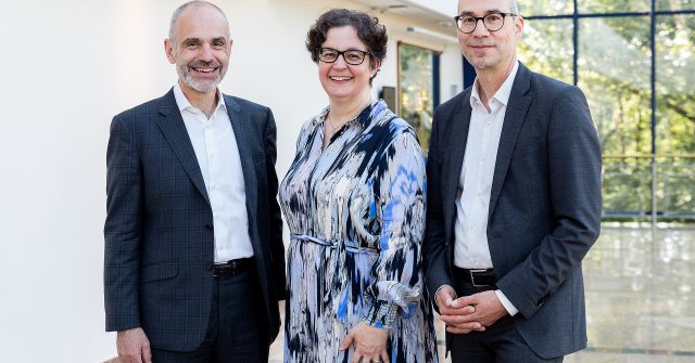 Vorstand der Deutschen Aktuarvereinigung (vlnr.): Dr. Maximilian Happacher, Susanna Adelhardt & Dr. Jürgen Bierbaum