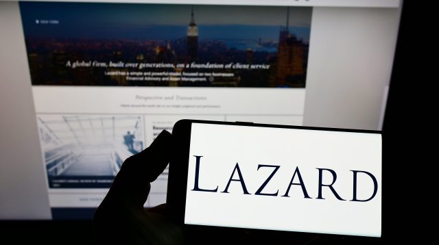 Website und Logo von Lazard Asset Management