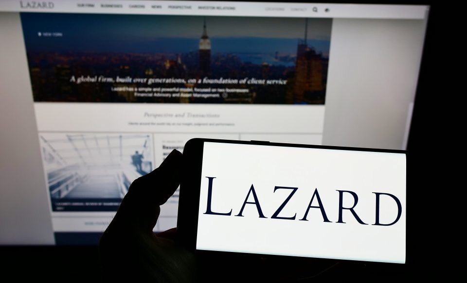 Website und Logo von Lazard Asset Management