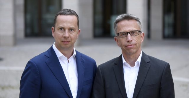 Die Spitze des Verbands der Sparda-Banken: Vorstandsvorsitzender Florian Rentsch und Vorstandsmitglied Uwe Sterz.