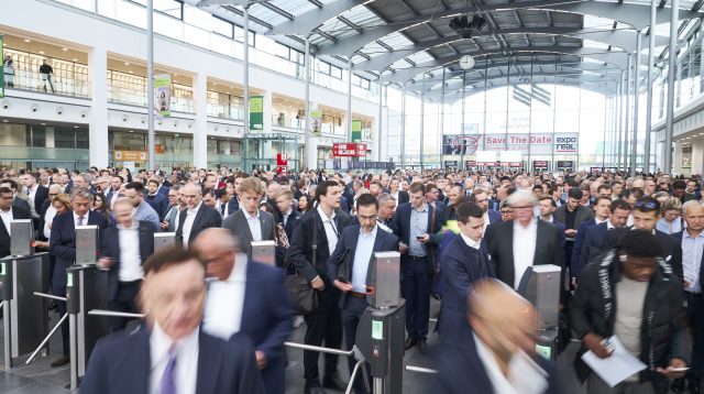 Expo Real, ExpoReal, Eingang West, Eröffnung, Drehkreuze