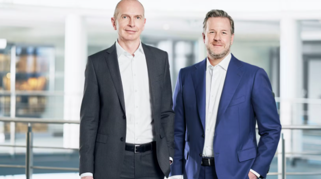 Die Co-CEOs Dr. Andreas Eurich (links) und Oliver Schoeller von der BarmeniaGothaer.