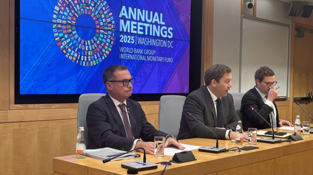 Bundesbank-Präsident Joachim Nagel und Finanzminister Lars Klingbeil in Washington