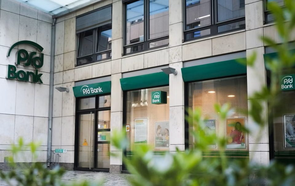 Eine Filiale der PSD Bank Nürnberg in Leipzig