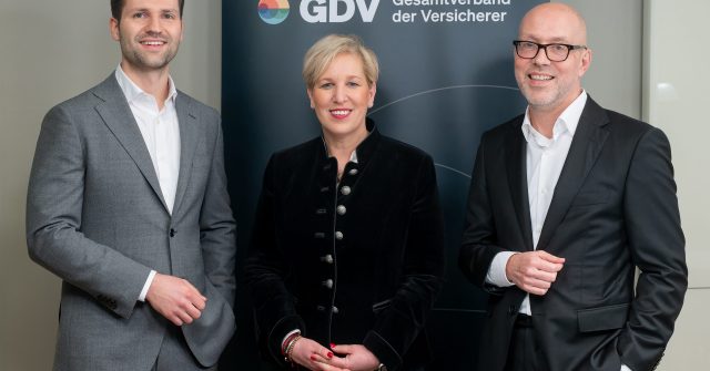 GDV-Geschäftsführung: Moritz Schumann, Anja Käfer-Rohrbach und Jörg Asmussen (v.l.n.r.).