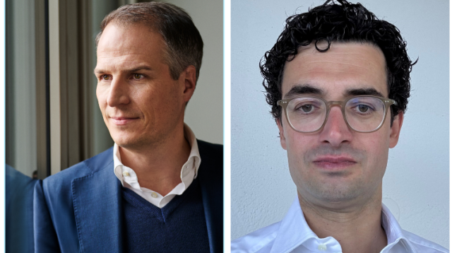 Tibor Kossa, Co-Head Investmentbanking Goldman Sachs, Deutschland & Österreich (li.); Christopher Droege, Head of M&A Goldman Sachs, Deutschland & Österreich.