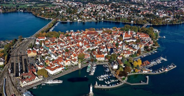 Idyllisch: Die Stadt Lindau am Bodensee, Sitz der VR Südbank