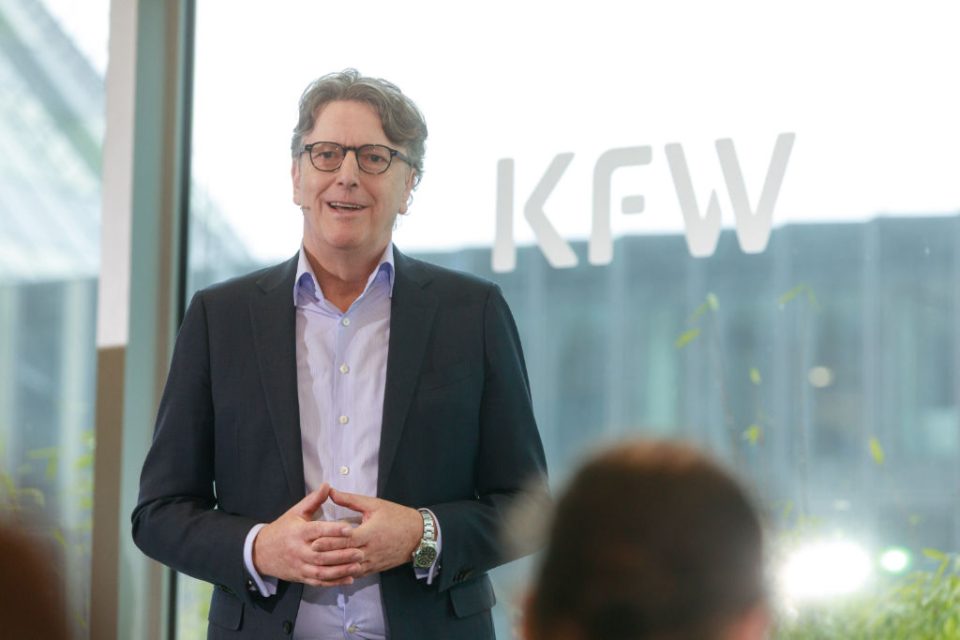 Stefan Wintels, Vorstandsvorsitzender der KfW, auf der Jahresauftaktpressekonferenz der Bank im Februar 2026