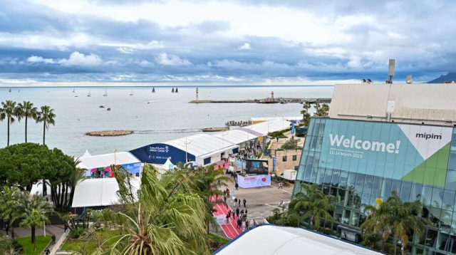 Blick auf das Mipim-Ausstellungsgelände