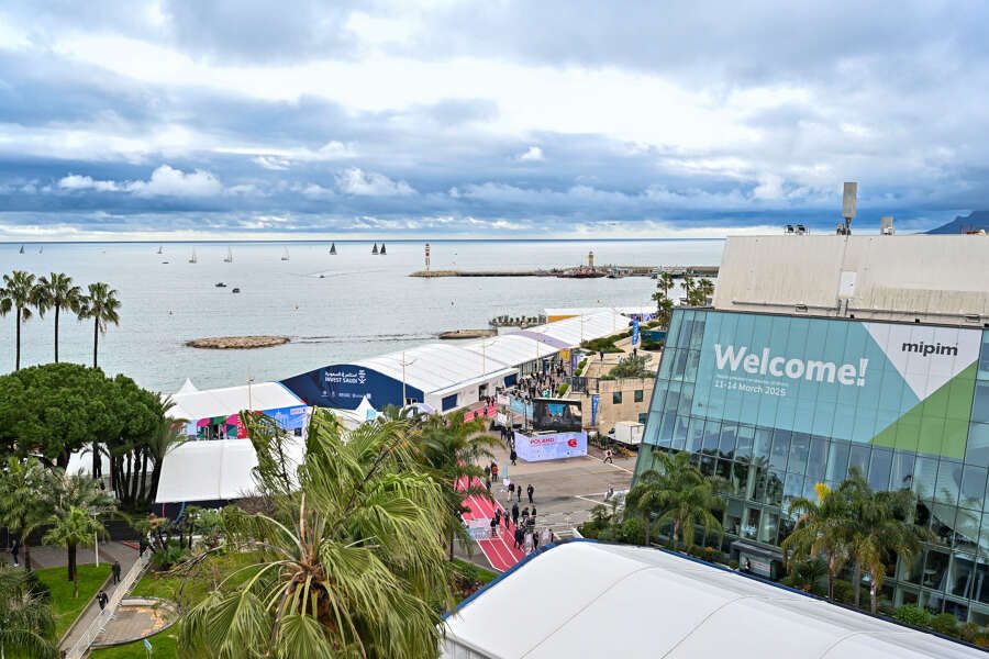 Blick auf das Mipim-Ausstellungsgelände