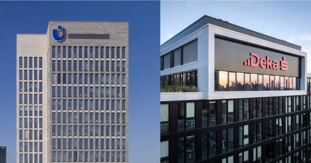 Union Investment in der Frankfurter Innenstadt und die Deka-Gruppe in Frankfurt-Niederrad
