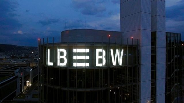 LBBW in Stuttgart bei Nacht