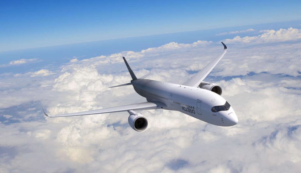 Airbus in der Luft