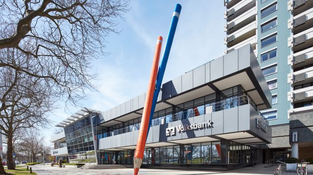 Geschäftsstelle der Volksbank Brawo am Berliner Platz in Braunschweig.