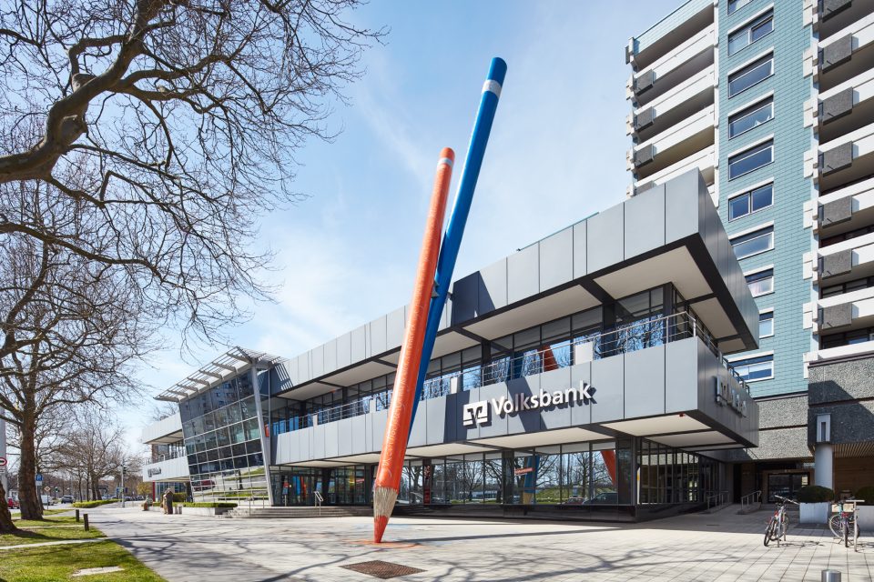 Geschäftsstelle der Volksbank Brawo am Berliner Platz in Braunschweig.