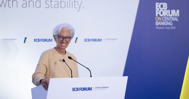 EZB-Präsidentin Christine Lagarde in Sintra.