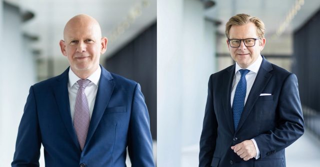 Vor einem Jahr gab Thorsten Schönenberger (links) das Amt als LBBW-Immobilienvorstand an Sascha Klaus (rechts) ab. Die Bank half dabei mit einer hohen Abfindung nach.