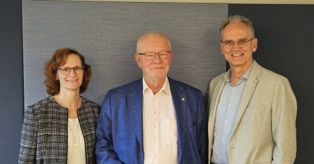 Bild: IVS-Vorstand: (v.l.n.r.) Christiane Grabinski (stellv. Vorsitzende), Stefan Oecking (Vorsitzender),
Dr. Friedemann Lucius (stellv. Vorsitzender).