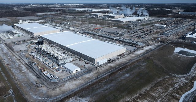 Luftaufnahme  des Google Rechenzentrumsstandorts in New Albany in Central Ohio.