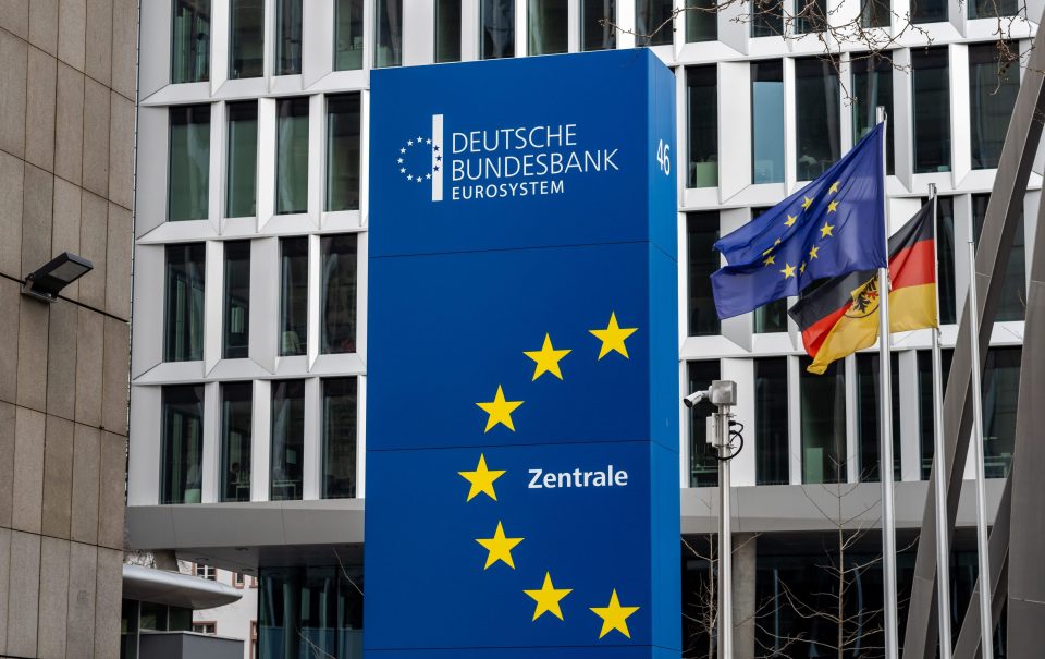 Die Deutsche Bundesbank in Frankfurt