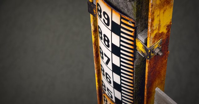 Erst wenn der Pegel stark nach unten sinkt, wird es kritisch.