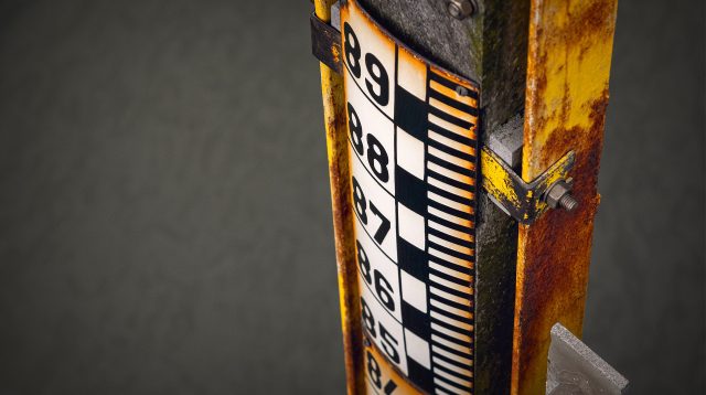 Erst wenn der Pegel stark nach unten sinkt, wird es kritisch.